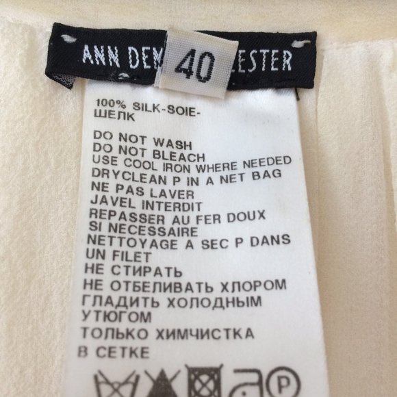 Ann Demeulemeester Silk Tunic SZ 40 - Picture 4 of 4